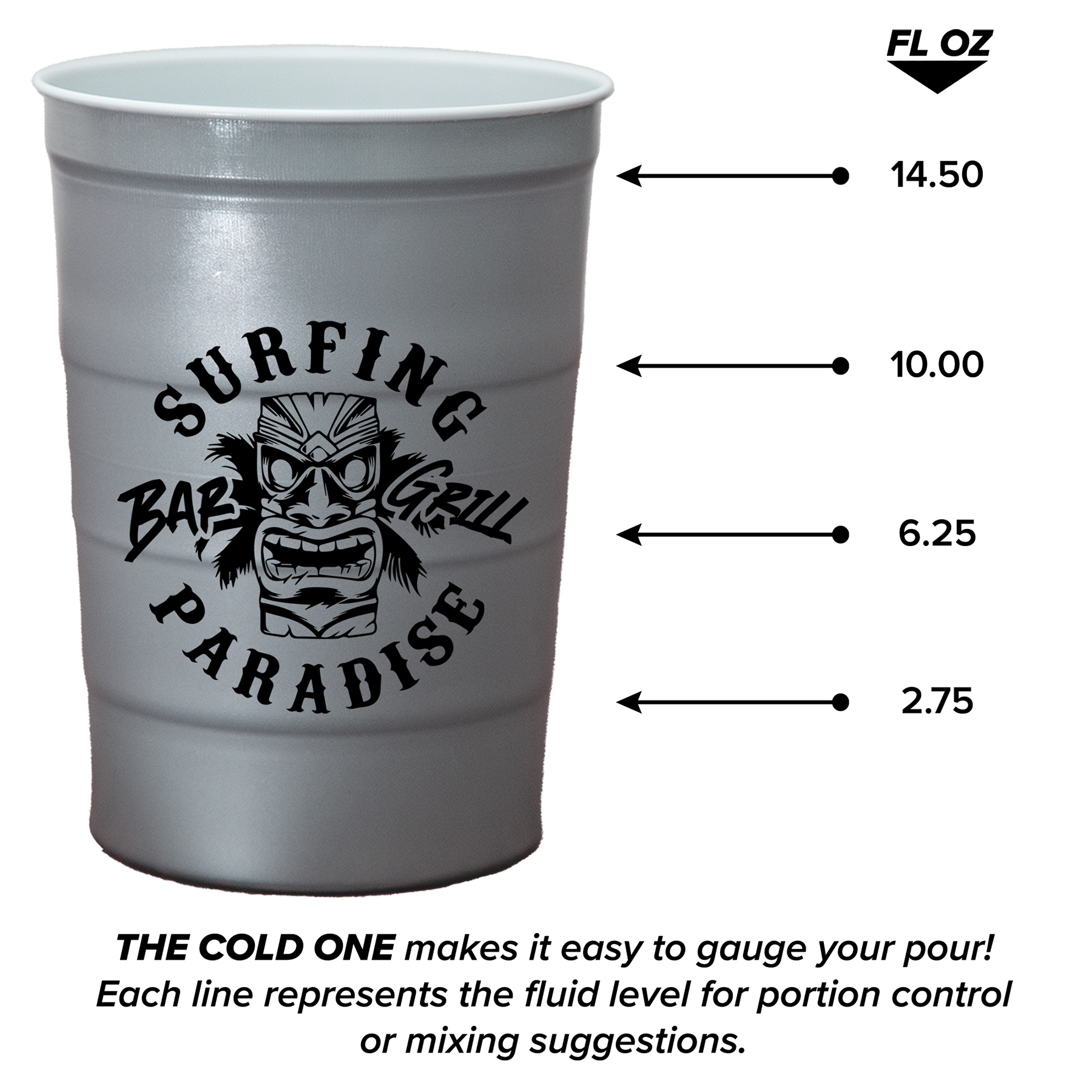 Garyline® The Cold One Steel Chill Party Cup - 16 oz. 53
